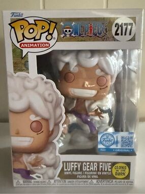 Funko POP! Luffy Gear Five Vinyl Figure - White, Purple, Tan